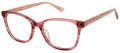 Nicole Miller Laguna Resort Pink Stripe (C02) Eyeglasses - Color Image