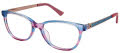 Nicole Miller Layla Blue Pink Trans (C02) Eyeglasses - Color Image