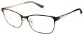 Nicole Miller Glenmore Black / Gold (C01) Eyeglasses - Color Image