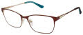 Nicole Miller Glenmore Brown / Gold (C02) Eyeglasses - Color Image