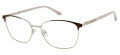Nicole Miller Hewes Matte Brown (C02) Eyeglasses - Color Image