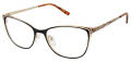 Nicole Miller St. Antoine Resort Black/Gold (C01) Eyeglasses - Color Image