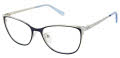 Nicole Miller St. Antoine Resort Navy/Silver (C03) Eyeglasses - Color Image