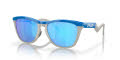 Oakley Frogskins Hybrid Primary Blue/Cool Grey / Prizm Sapphire (9289-03) Sunglasses - Color Image