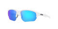 Oakley Flak Beta Matte White / Sapphire Mirrored Iridium Lens (OO9363-15) Sunglasses - Color Image