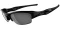 Oakley Flak Jacket Jet Black / Black Mirrored Iridium Polarized lenses (12-900)  Sunglasses - Color Image