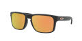 Oakley Holbrook - Alternate Fit Matte Black / Prizm Rose Gold Lens (OO9244-49) Sunglasses - Color Image