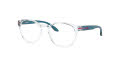 Oakley Youth Round Off Polished Clear (OY8017-03) Eyeglasses - Color Image