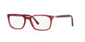 Persol PO3189V Transparent Red (126) Eyeglasses - Color Image