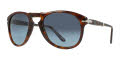 Persol PO0714 - Folding Havana / Crystal Blue Gradient Polar Lens (24/S3) Sunglasses - Color Image