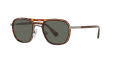 Persol PO2484S Gunmetal-Havana / Green Polarized Lens (114458) Sunglasses - Color Image