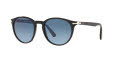 Persol PO3152S Black / Azure Blue Gradient Lens (9014Q8) Sunglasses - Color Image