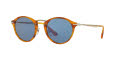 Persol PO3166S Striped Brown / Light Blue (960/56) Sunglasses - Color Image