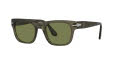 Persol PO3269S Opal Smoke / Light Green Lens (11034E) Sunglasses - Color Image