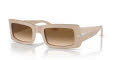 Persol PO3332S Solid Beige - Clear Gradient Brown (119551) Sunglasses - Color Image