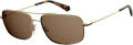 Polaroid Pld 6107/S/X Gold / bronze pz polarized (0J5G/SP) Sunglasses - Color Image