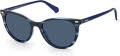 Polaroid Pld 4107/S Blue Havana / Blue Polarized (0JBW/C3) Sunglasses - Color Image