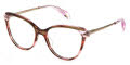 Police VPLL27 Brown Pink Orange (06DB) Eyeglasses - Color Image