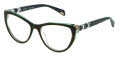 Police VPLL31 Havana Green (07NV) Eyeglasses - Color Image