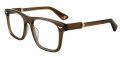 Police VPLL72 Shiny Olive Brown (090Y) Eyeglasses - Color Image