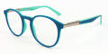 Polinelli Milano Readers P304 Teal on Mint with AR Coating +1.50 Eyeglasses - Color Image