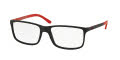 Polo PH2126 Matte Black-Red (5504) Eyeglasses - Color Image