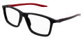 Puma PU0419O Black BlackRed - Size 55 (004) Eyeglasses - Color Image