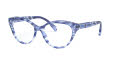 RALPH by Ralph Lauren RA7116 Spotted Havana Violet-Blue (5848) Eyeglasses - Color Image