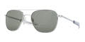 Randolph Engineering Aviator - Bayonet Temple Bright Chrome / SkyTec™ American Gray Lens Sunglasses - Color Image