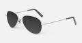Randolph Engineering Amelia Satin Silver / SkyForce™ Polarized Coastal Gray Lens (AA020) Sunglasses - Color Image