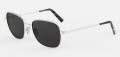 Randolph Engineering Cecil Satin Silver / SkyForce™ Polarized American Gray Lens (CL007) Sunglasses - Color Image