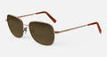 Randolph Engineering Cecil 22k Satin Chocolate Gold / SkyForce™ Polarized Cape Sand Lens (CL014) Sunglasses - Color Image