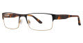 Randy Jackson RJ 1055 Black / Gold (235) Eyeglasses - Color Image