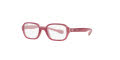 Ray-Ban Junior RY9074V Fuchsia On Rubber Pink (3877) Eyeglasses - Color Image