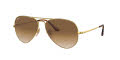 Ray-Ban RB3689 Gold / Clear Gradient Brown Lens (914751) Sunglasses - Color Image