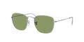 Ray-Ban RB3857 Frank Silver / Bottle Green Lens (91984E) Sunglasses - Color Image