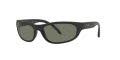 Ray-Ban RB4033 Matte Black / Polarized Green Lens (601S48) Sunglasses - Color Image