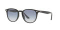 Ray-Ban RB4259F - Alternate Fit Black / Clear Gradient Light Blue (601/19) Sunglasses - Color Image