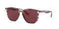 Ray-Ban RB4306 Striped Bordeaux Havana / Dark Violet Lens (643175) Sunglasses - Color Image