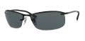 Ray-Ban RB3183 - Top Bar Square Black / Polarized Grey Lens (002/81) Sunglasses - Color Image