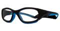 Rec Specs Liberty Sport Slam XL Shiny Black - Cyan (225) Eyeglasses - Color Image