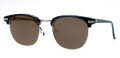 Shuron Escapades (Ronsir) Black Briar-Silver Chassis-Slipper Temple / Brown Polarized Lens Sunglasses - Color Image