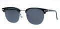 Shuron Escapades (Ronsir) Black Briar-Silver Chassis-Slipper Temple / Gray Polarized Lens Sunglasses - Color Image