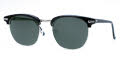 Shuron Escapades (Ronsir) Black Briar-Silver Chassis-Slipper Temple / Green-Gray Polarized Lens Sunglasses - Color Image