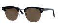 Shuron Escapades (Ronsir) Ebony-Silver Chassis-Slipper Temple / Brown Polarized Lens Sunglasses - Color Image