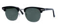 Shuron Escapades (Ronsir) Ebony-Silver Chassis-Slipper Temple / Green-Gray Polarized Lens Sunglasses - Color Image