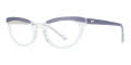 Shuron Nulady Clear Bridge Blue Eyeglasses - Color Image
