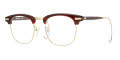 Shuron Ronsir Zyl Cordova with Gold Chassis and Relaxo Cable Temple Eyeglasses - Color Image