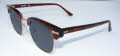 Shuron Escapades (Ronsir) Tortoise-Gold Chassis-Slipper Temple / Gray Polarized Lens Sunglasses - Color Image