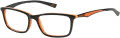 Skechers Kids SE1078 Black / Orange (D16) Eyeglasses - Color Image